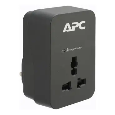 APC SurgeArrest Essential Surge Protector, 1x Universal Outlet, 700 Joules, 2x USB Type-A ports, BS1363 Plug