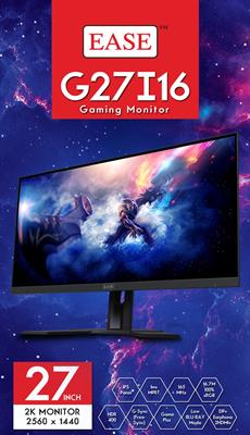 EASE (G27I16) Gaming Monitor 27" 2K 165Hz IPS Display