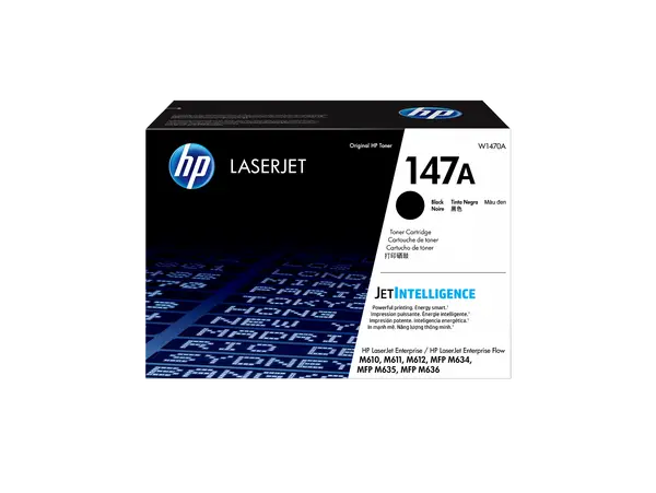 HP 147A Black Original LaserJet Toner Cartridge, W1470A
