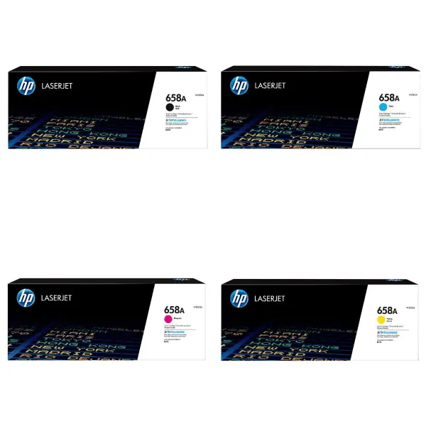  HP 658A Multipack - Full Set of 4 Toner Cartridges (Original)