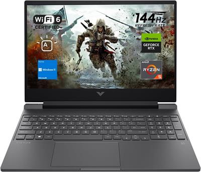 HP Victus 15-FB2063DX Gaming Laptop - AMD Ryzen 5 7535HS, 8GB DDR5, 512GB SSD, AMD Radeon RX6550M 4GB Graphics, 15.6" FHD IPS 144Hz, Windows 11 Home