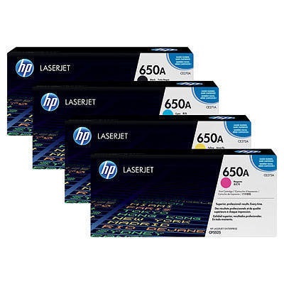 HP Original 650A Color Toner Set