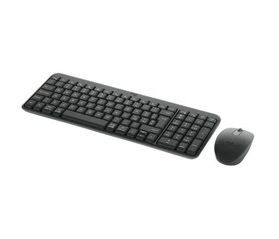 Logitech MK250 Bluetooth Wireless Mouse and Keyboard Combo: Fast & Easy Connectivity, Compact Wireless Keyboard, Ambidextrous Mouse, Durable Build - Windows/MacOS - Graphite 