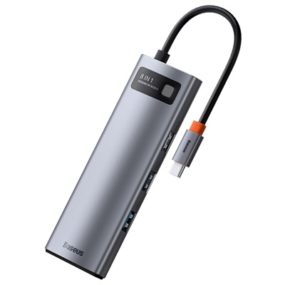 Baseus Metal Gleam Series 8-in-1 Multifunctional Type-C HUB Docking Station