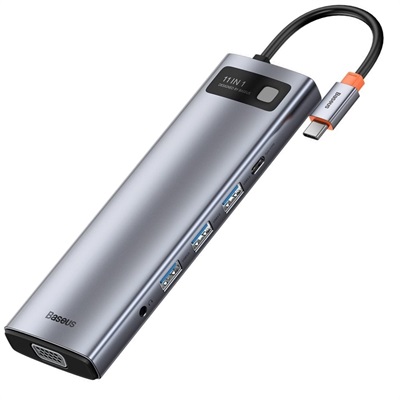 Baseus Metal Gleam Series 11 In 1 Multifunctional Type -C Hub  Docking Station