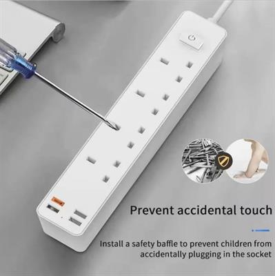 WIWU U02 Power Strip PD 20W Fast Charging Desktop Charging Station with USB A and USB C Ports