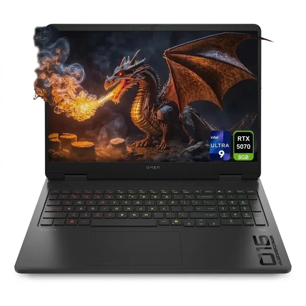 HP OMEN Slim 16-an0119nr Gaming Laptop – Ultra 9 285H, RTX 5070 8GB | 16GB DDR5, 1TB SSD | 16" WQXGA 240Hz display