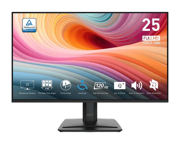 MSI PRO MP251 E2 24.5” FHD (1920 x 1080) 120Hz IPS Monitor