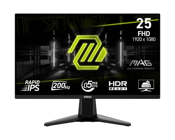 MSI MAG 255F E20 24.5” FHD (1920x1080) 200Hz Rapid IPS Gaming Monitor