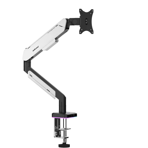 AndaSeat Stealth PRO II RGB A9X-1S (AD-W-A9X-1S-BW) Monitor Arm – 17–42", Black & White