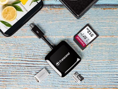 Transcend OTG Smart Card reader for mobile and tablets