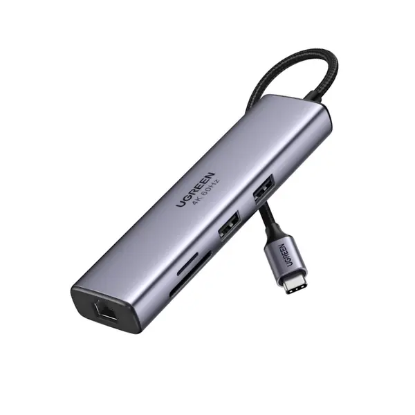 UGREEN 60515 Revodok 7-in-1 USB-C Hub 4K@60Hz HDMI 100W PD 