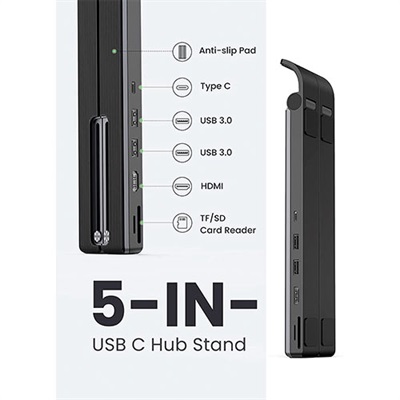 Ugreen Foldable Laptop Stand with Docking Station 80551