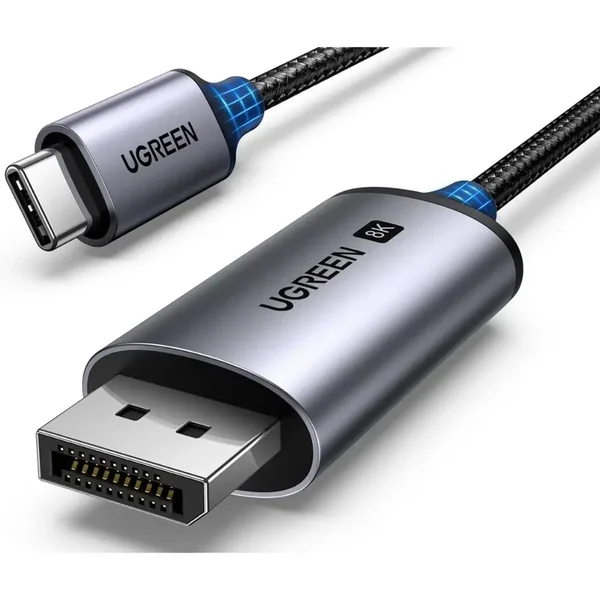UGREEN 25158 USB-C to DisplayPort 1.4 Cable – 8K@60Hz, 4K@240Hz