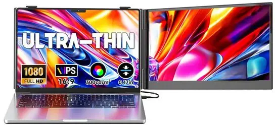 V2Com S8 14" Portable Monitor Full HD USB-C Ultra Slim