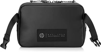 HP Pouch Bag for Electronic Devices Reflective Details, Waterproof Fabric, Adjustable Strap, Black