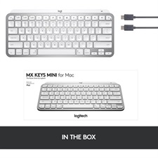 Logitech MX Keys Mini Wireless Keyboard for Mac (Pale Gray)