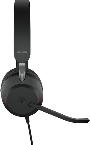 Jabra Evolve2 40 Stereo USB-A Wired Headset with Noise-Cancelling Microphone