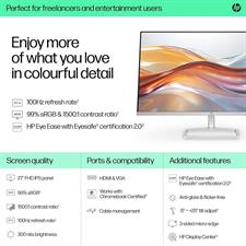 HP Series 5 527SF 27" FHD Monitor - IPS 3-Sided Micro-Edge, 100Hz