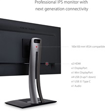 ViewSonic VP2785- 27-inch 4k 100% Adobe RGB Professional Monitor