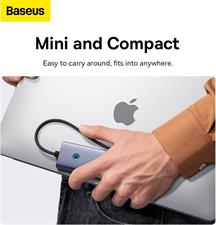 Baseus UltraJoy Series 6- Port HUB Docking Station Space Grey Type-C to HDMI4K@30Hz