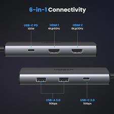 UGREEN Revodok 206 6 in 1 USB-C Hub 15852