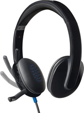  Logitech H540 USB Computer Headset with Noise Canceling Mic