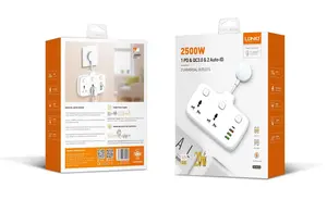 LDNIO SC2413 2-Outlet Portable Power Socket with 4 USB Ports – 20W PD Fast Charging