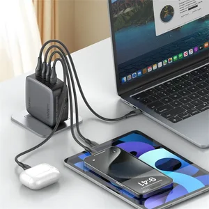 LDNIO Q408 100W GaN Fast Charger 4-Port USB-C/USB-A