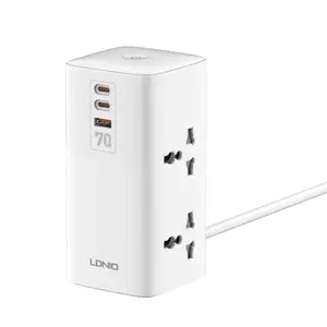 LDNIO SC4383 70W USB-C PD Desktop Power Adapter EU Plug