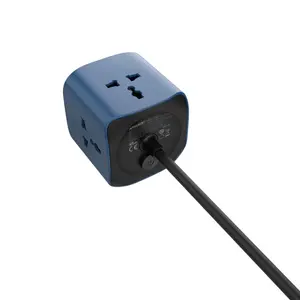 LDNIO SC3319 6-in-1 Power Socket Adapter – 65W USB-C PD, 3 AC Outlets & 2m Extension Cable