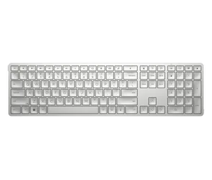 HP 970 Programmable Wireless Keyboard (Silver) - Bluetooth & 2.4 GHz Wireless Multi-Device Connectivity - USB-C Rechargeable Battery - 24 Programmable Keys - Works with Windows & MacOS