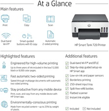 HP 720 Smart Ink Tank - All in One with Duplex