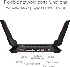 ASUS ROG Rapture GT-AX6000, Dual-Band WiFi 6 (802.11ax) Gaming Router