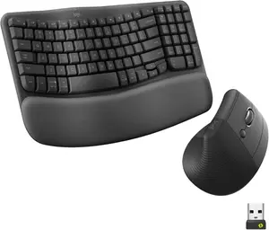 Logitech Wave Keys & Lift Combo Ergonomic Wireless Keyboard Mouse