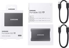 Samsung Portable SSD T7 USB 3.2  (Gray) 1TB/2TB