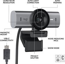 Logitech MX BRIO 4K Ultra HD Collaboration and Streaming Webcam