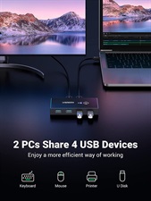 UGreen 2 In 4 Out USB 3.0 Sharing Switch Box