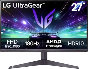LG 27GS50F-B 27" UltraGear FHD Gaming Monitor – 180Hz, FreeSync, HDR10