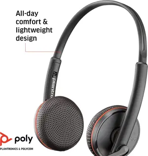 HP Poly Blackwire C3225 Stereo Headset with 3.5mm Plug & USB-A Adapter 