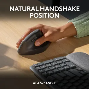 Logitech Wave Keys & Lift Combo Ergonomic Wireless Keyboard Mouse