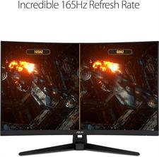 ASUS TUF Gaming VG32VQ1B Curved Gaming Monitor – 31.5 inch WQHD (2560x1440), 165Hz, 1ms (MPRT)