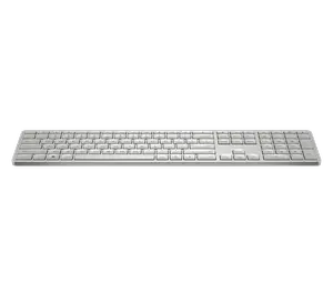 HP 970 Programmable Wireless Keyboard (Silver) - Bluetooth & 2.4 GHz Wireless Multi-Device Connectivity - USB-C Rechargeable Battery - 24 Programmable Keys - Works with Windows & MacOS
