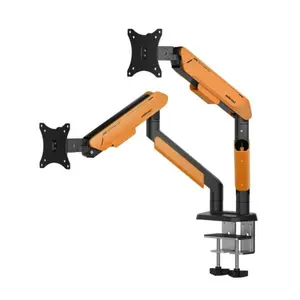 AndaSeat Stealth PRO II Duo A9-2S (AD-W-A9-2S-BO) Dual Monitor Arm – 17–42", BLACK & ORANGE