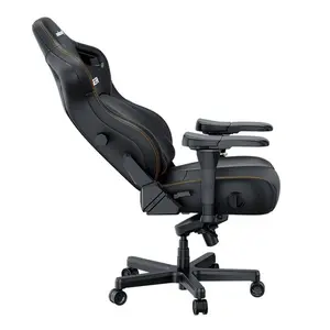 Anda Seat Kaiser 4 L Gaming Chair – Elegant Black PVC Leather (AD12YDDC-L-20-B-PVC-03)