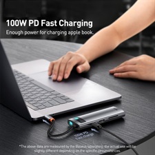 Baseus Metal Gleam Series 7-In-1 Multifunctional Type-C HUB Docking Station