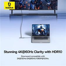 Baseus UltraJoy Series 5-Port HUB AIR 4K@60Hz (Space Grey)
