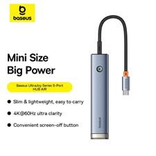 Baseus UltraJoy Series 5-Port HUB AIR 4K@60Hz (Space Grey)