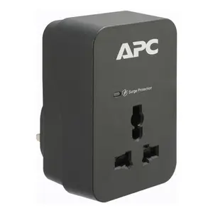 APC SurgeArrest Essential Surge Protector, 1x Universal Outlet, 700 Joules, 2x USB Type-A ports, BS1363 Plug