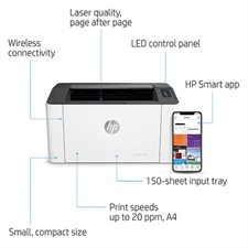 HP Laserjet 107W Wireless Printer